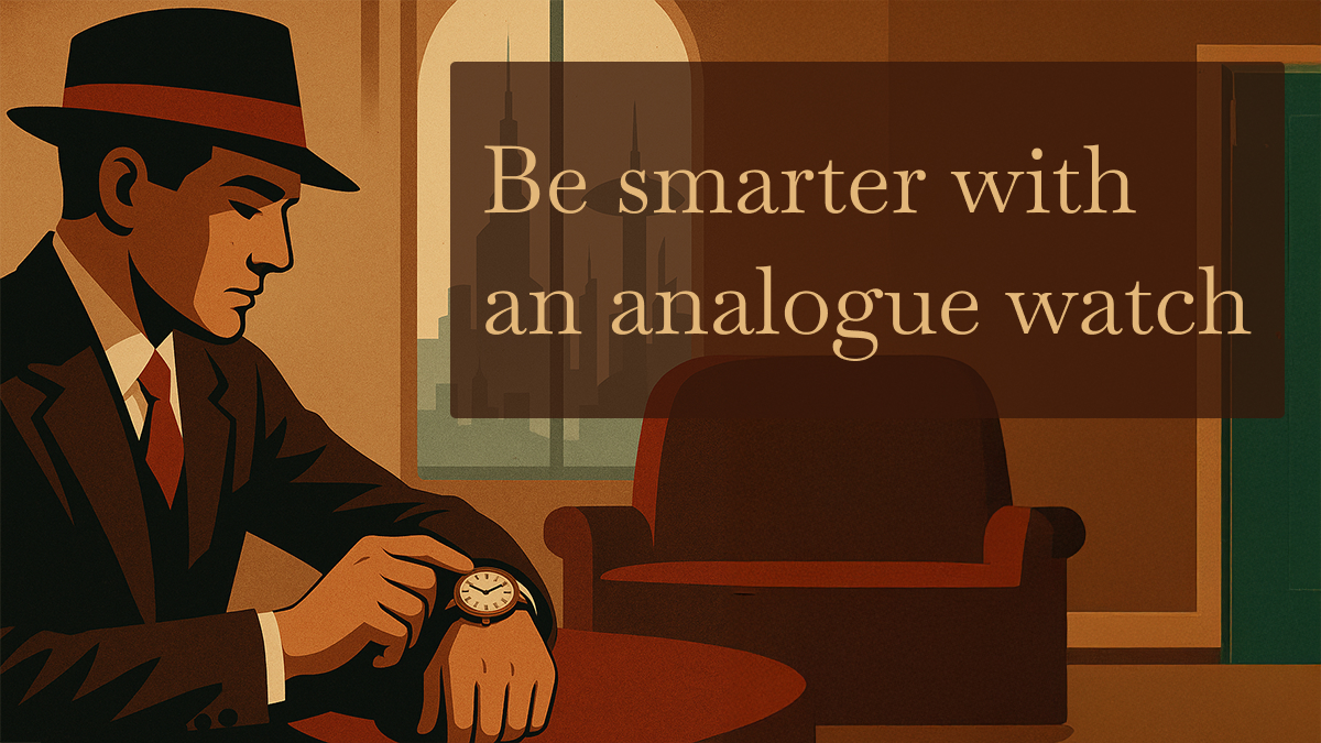 The importance of an analogue timepiece